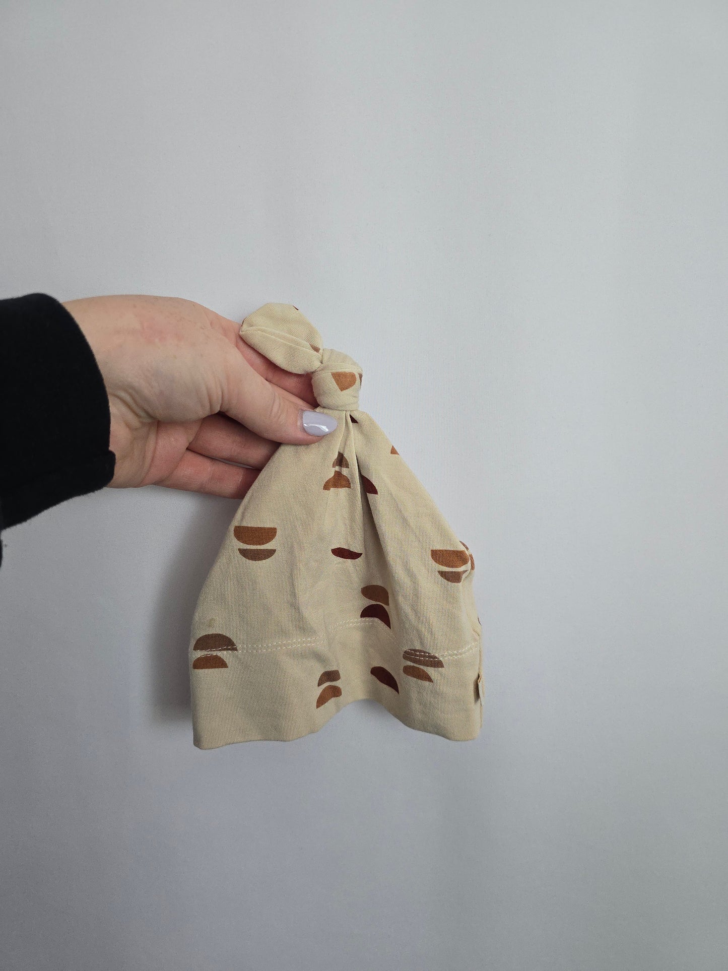 Jax & Lennon Half Moons Knotted Hat • 0-6 months