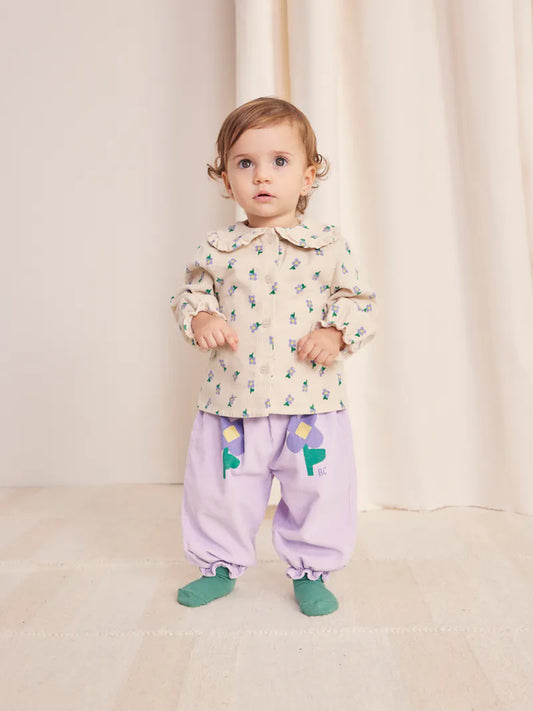 Bobo Choses Baby Pansy Floral Cord Collared Blouse (2) • 24 months