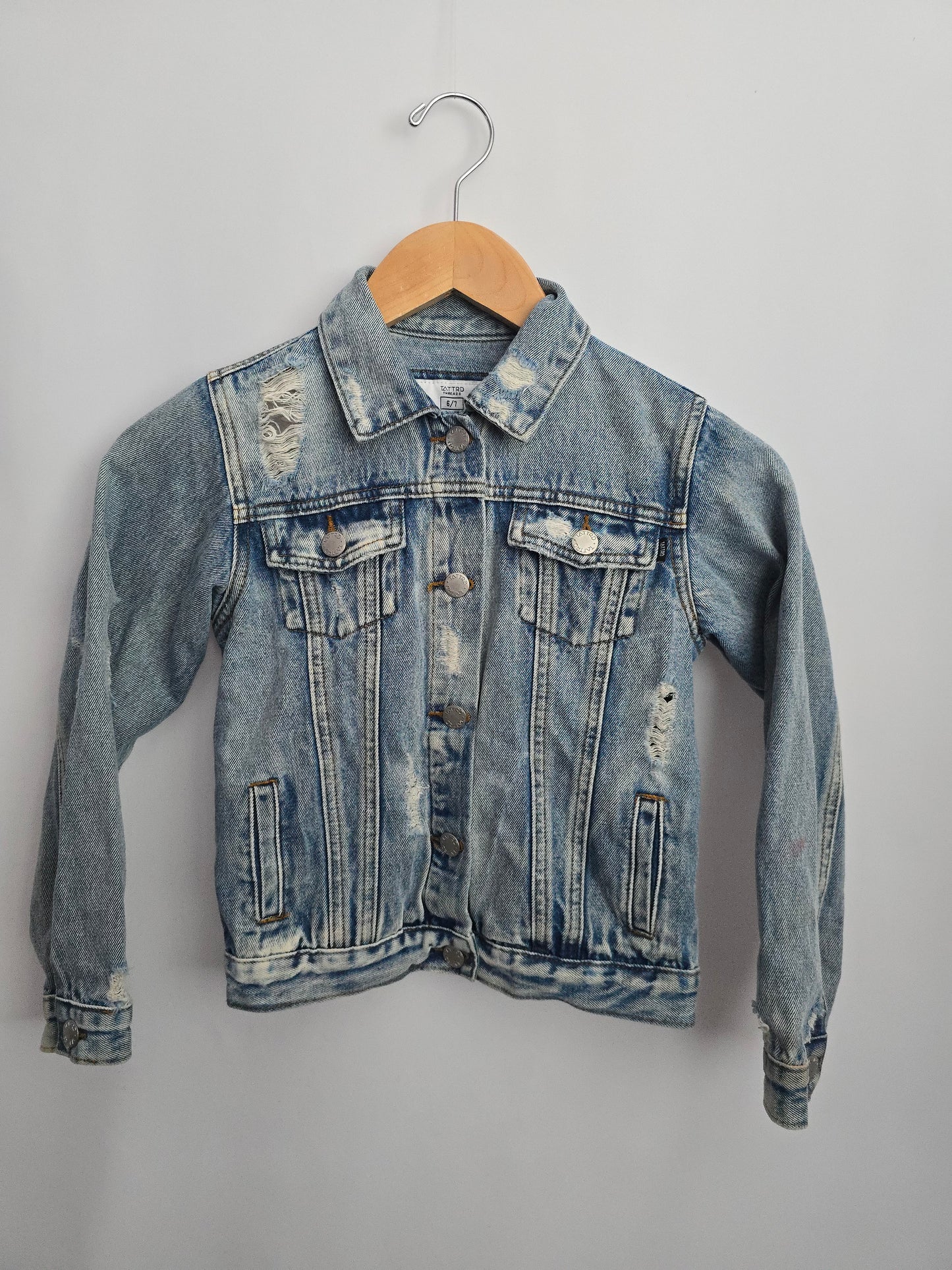 Tattrd Threads Denim Jacket • 6-7 years