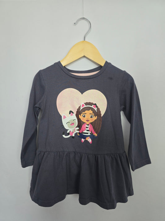 PLAY Gabby Dollhouse Grey Peplum • 3 years