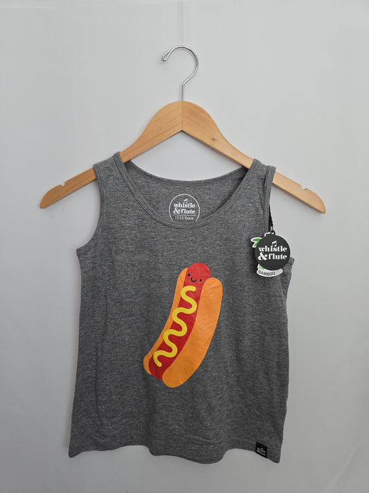 NEW Whistle & Flute Hotdog Tank • 11-12 years