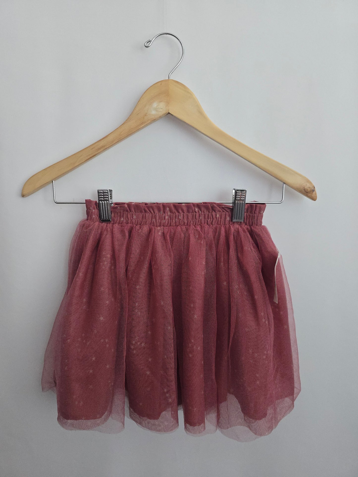 NEW Old Navy Dusty Mauve Stars Twirl Skirt • 5 years