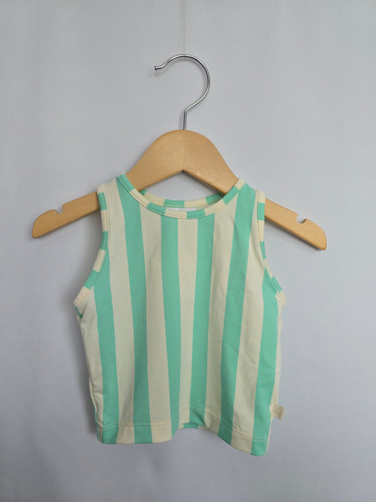 NEW Jax & Lennon Cabana Stripe High Neck Tank • 3-4 years