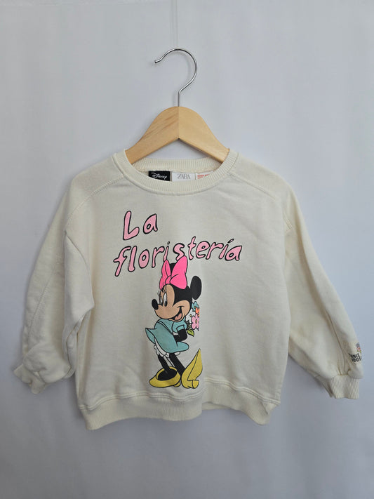 Zara Minnie La Floristeria Crewneck • 3 years