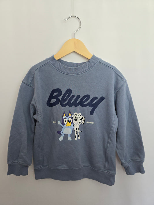 H&M Bluey Slate Blue Crewneck  • 4-5 years