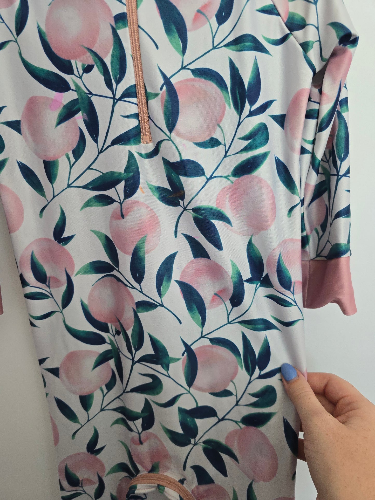 Honeysuckle Peaches Sunsuit • 3 years