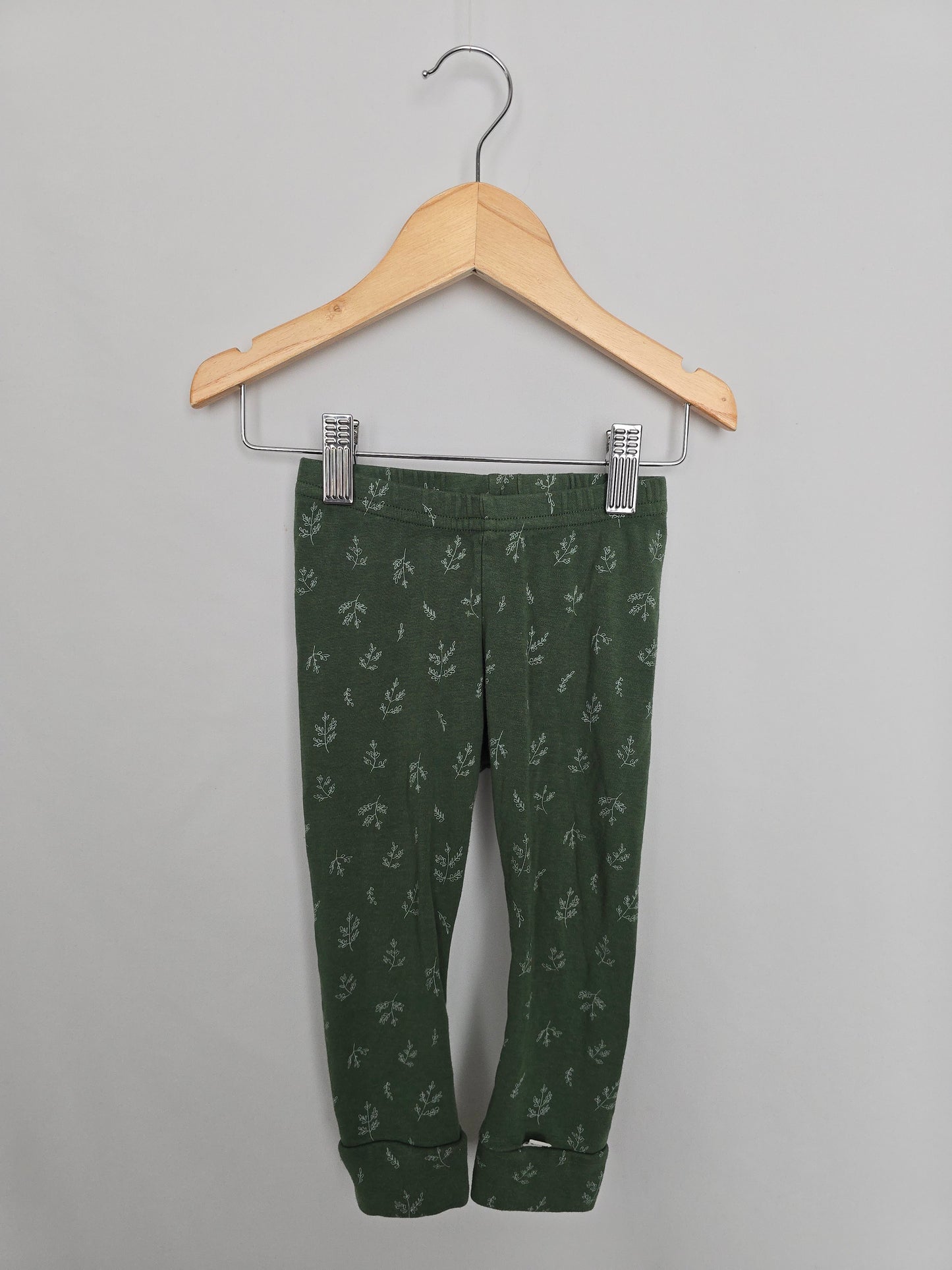 Little & Lively Eucalyptus Floral Leggings • 12-18 months