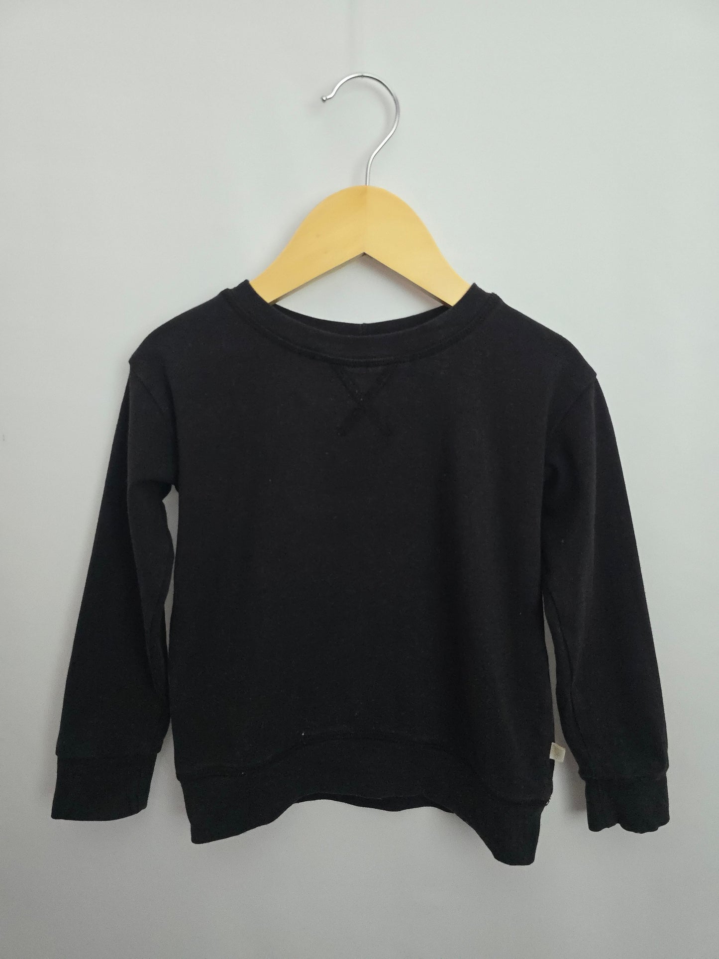 Jax & Lennon Black Crew • 6-12 months