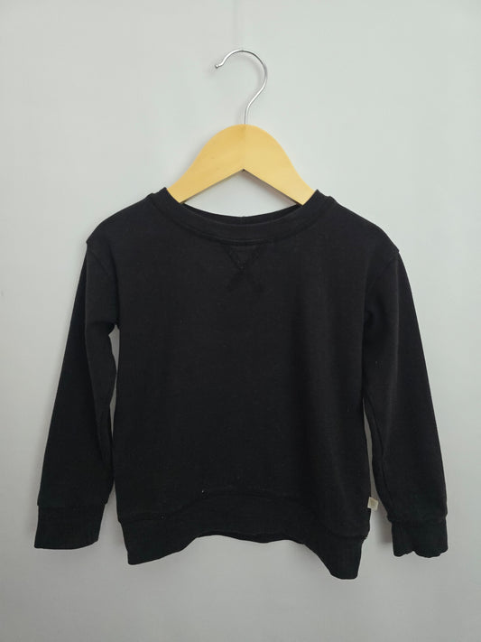 Jax & Lennon Black Crew • 6-12 months
