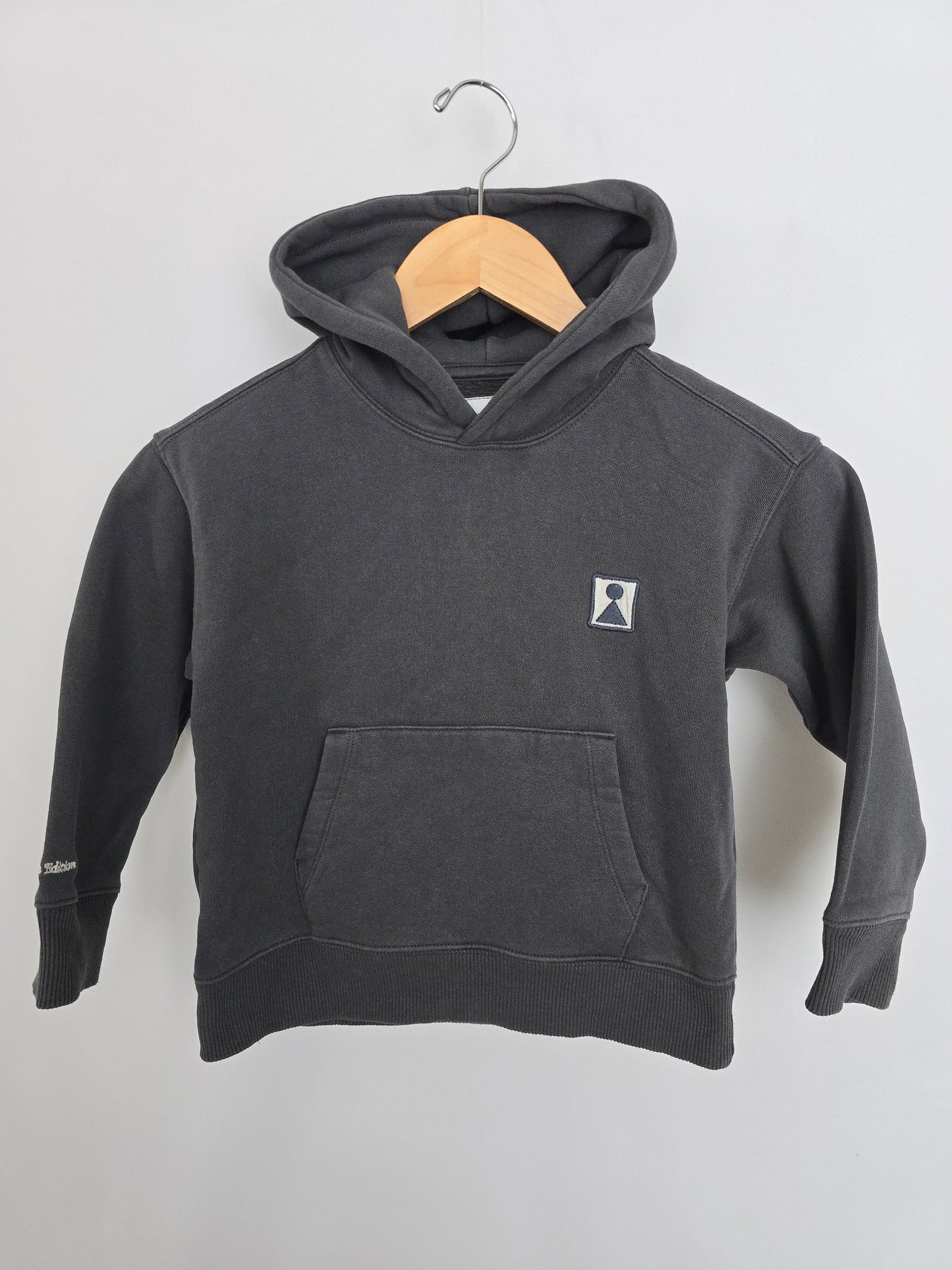 Zara Dark Grey Basic Hoodie • 6-7 years