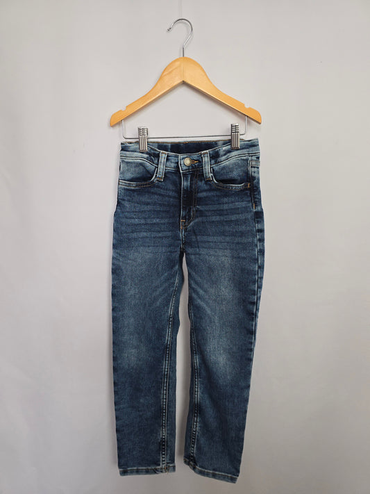 H&M Slim Fit Medium Wash Denim • 6-7 years