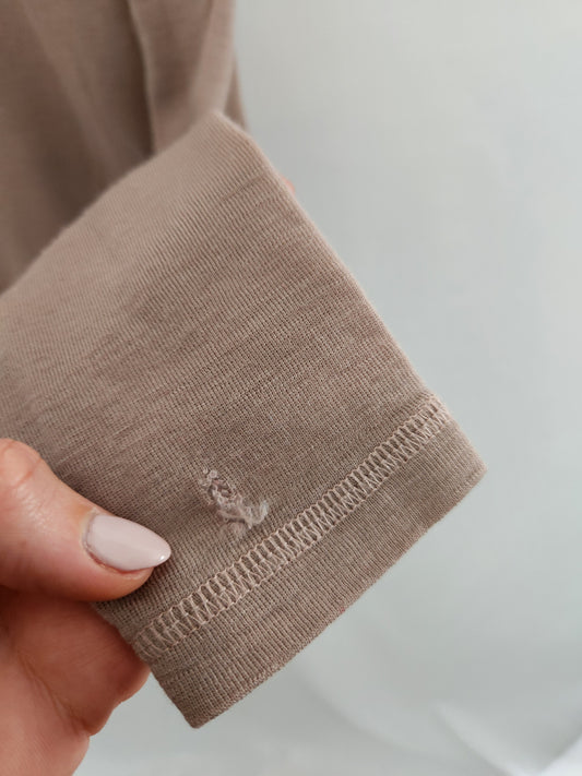 PLAY Wheat Mauve Ruffle Collar Shirt  • 8 years