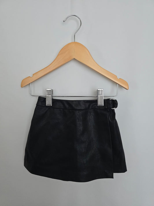 Zara Black Plether Skort • 4 years