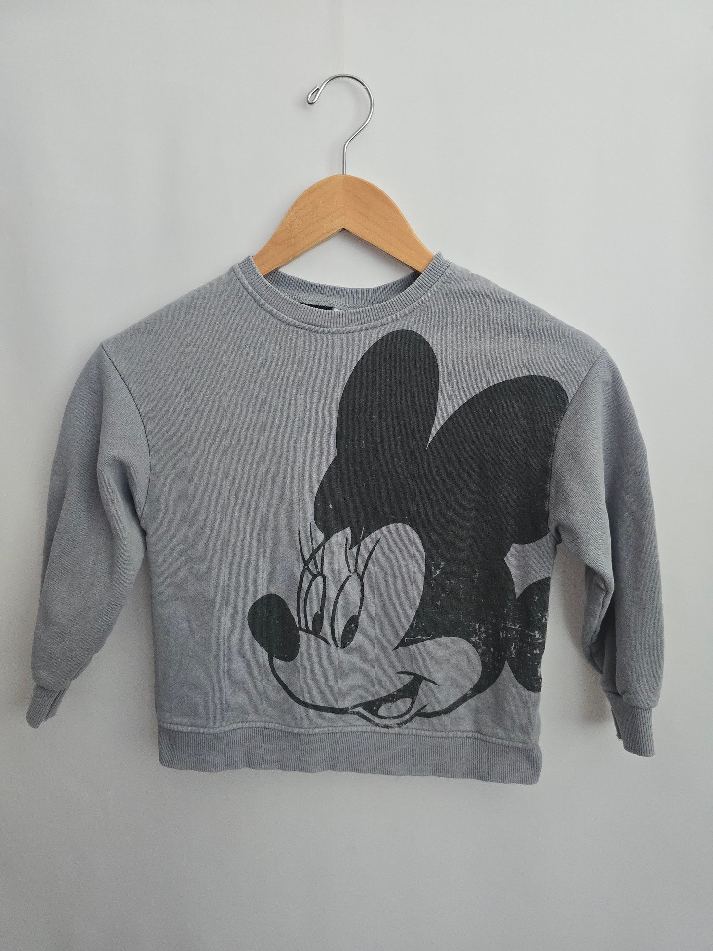 Zara x Disney Minnie Blue Crewneck • 4-5 years