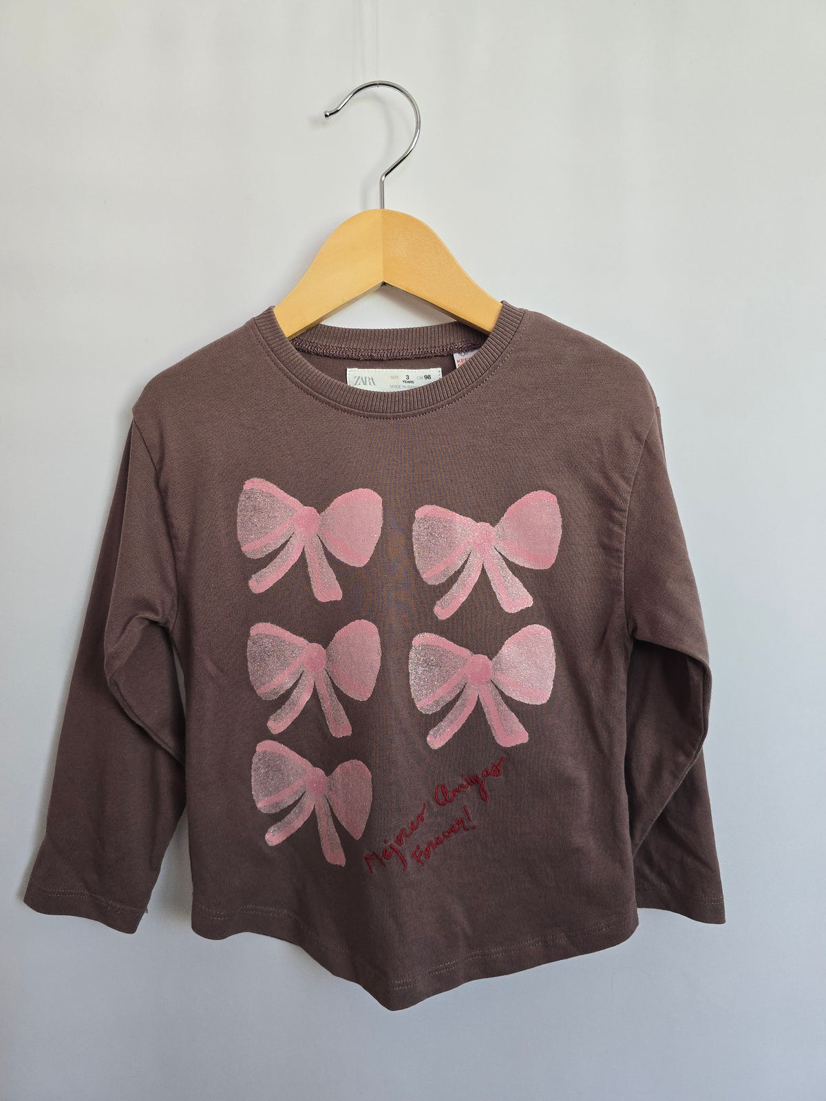 Zara Bows Long Sleeve Shirt • 3 years