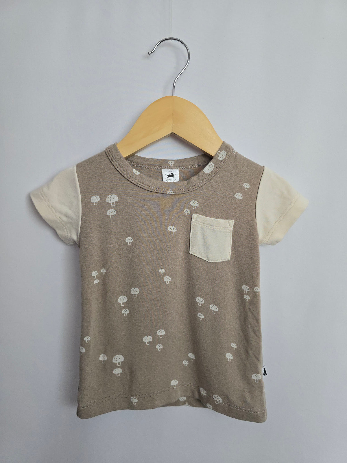 Little & Lively Mushroom Tee • 0-6 months