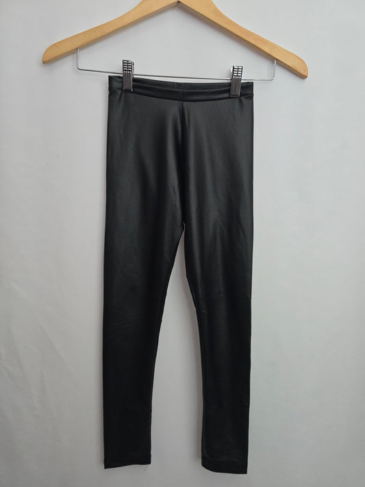 Zara Black Plether Leggings • 8 years