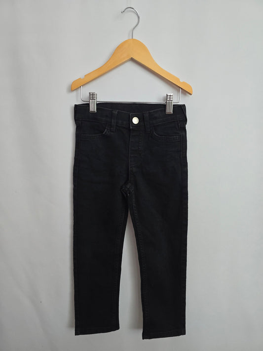 H&M Black Slim Fit Jeans • 4-5 years
