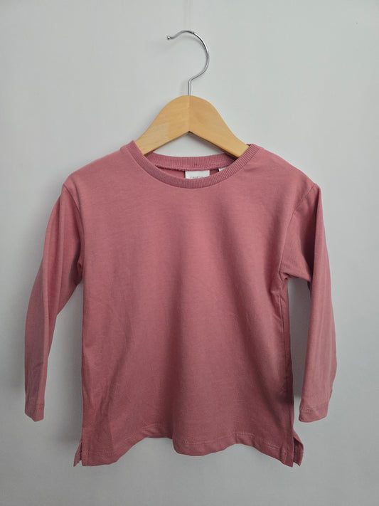 NEW Zara Blush Pink Long Sleeve Shirt • 12-18 months