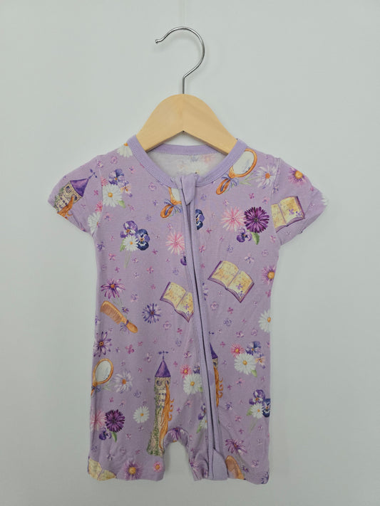 Little Crowns & Capes Magic Floral Shortie Romper • 12-18 months