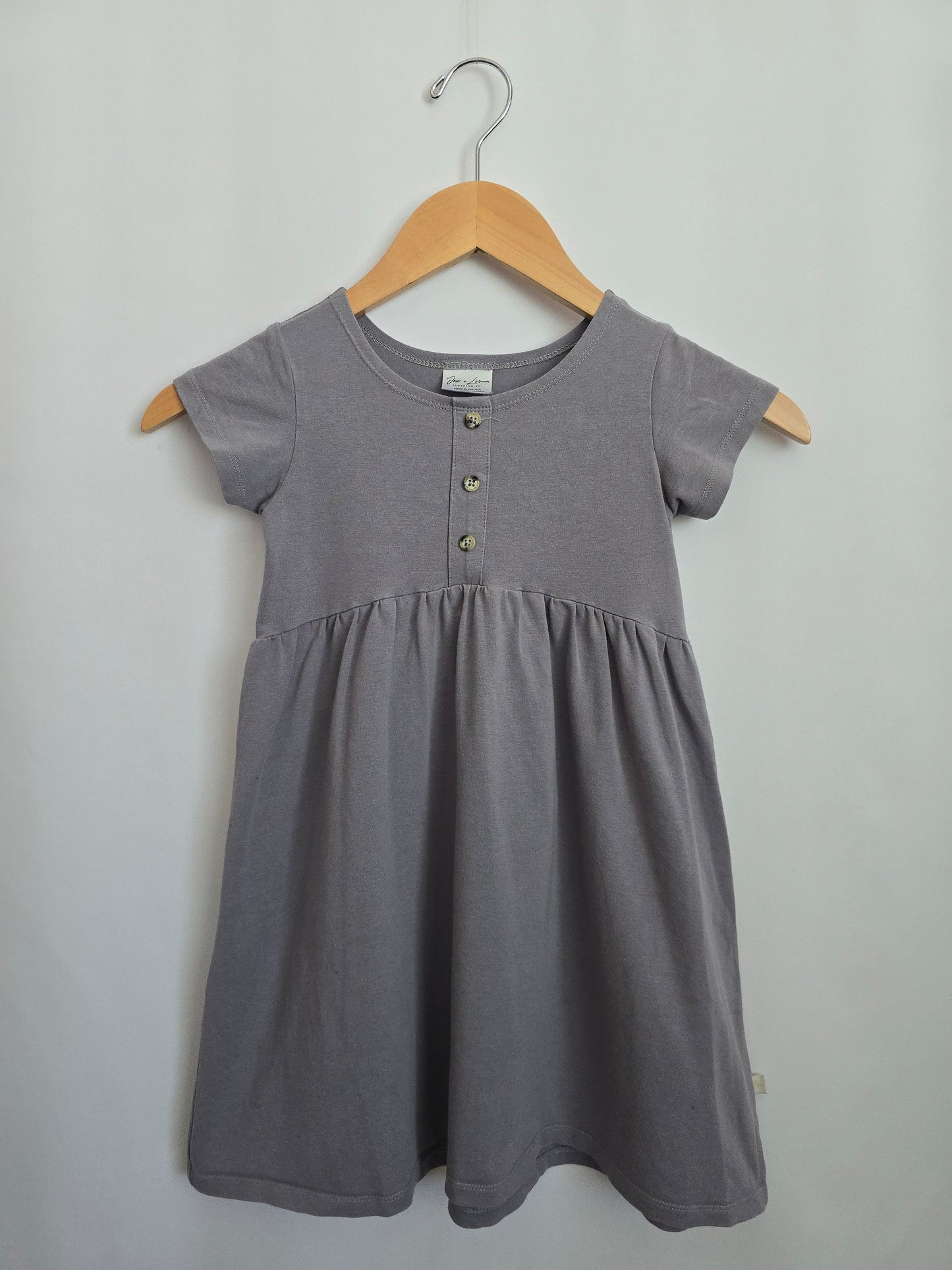 Jax & Lennon Dried Lavender Empire Dress • 5-6 years