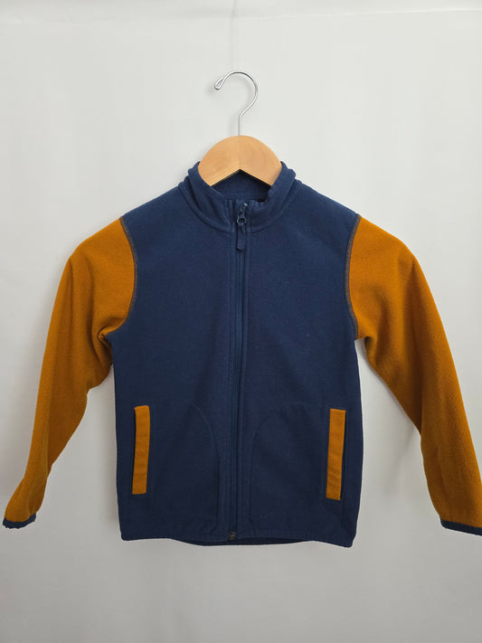 MEC Camel/Navy Hooded Fleece • 6 years