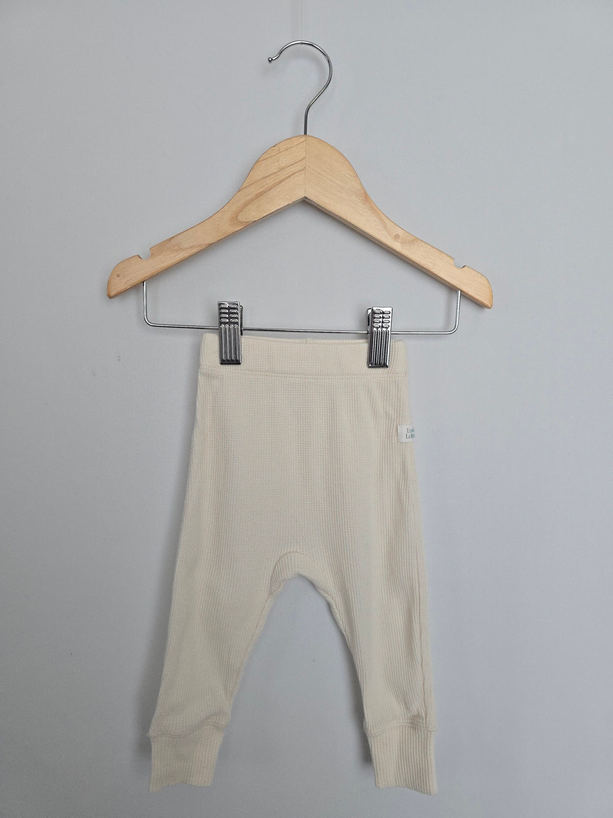 Loulou Lollipop White Tencel Leggings • 0-3 months