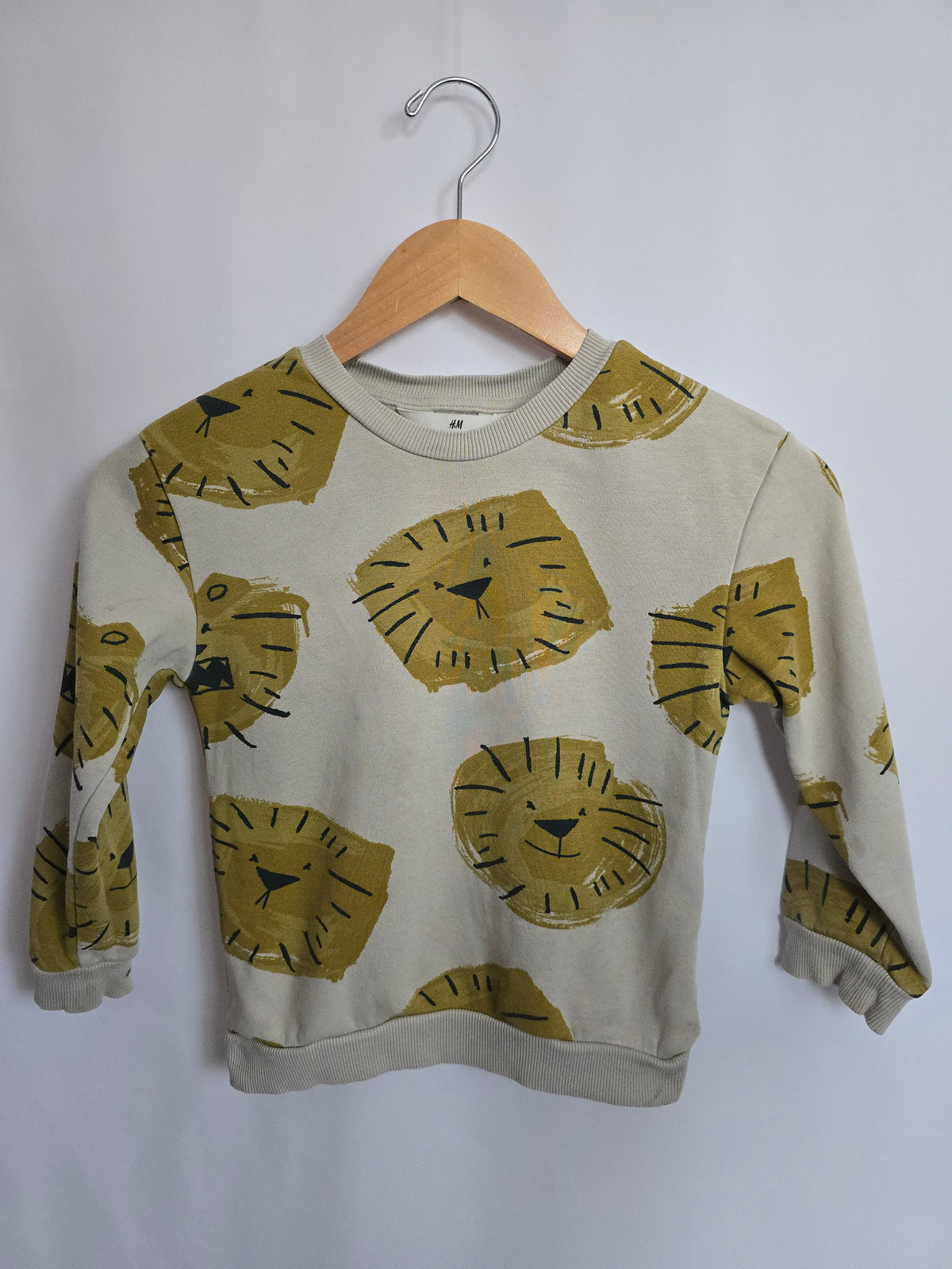 PLAY H&M Lion Face Crewneck • 4-6 years