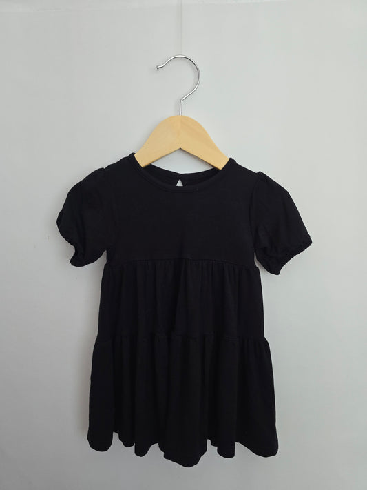 Belan J Black Tiered Dress • 6-12 months