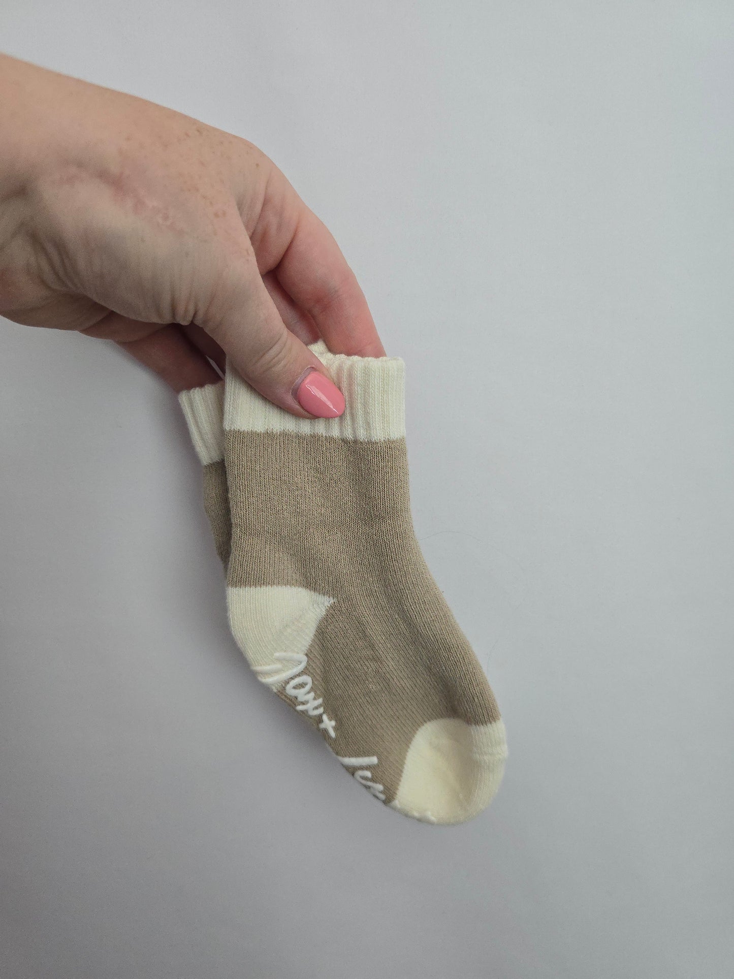 Jax & Lennon Cozy Socks Sand (2) • 0-12 months