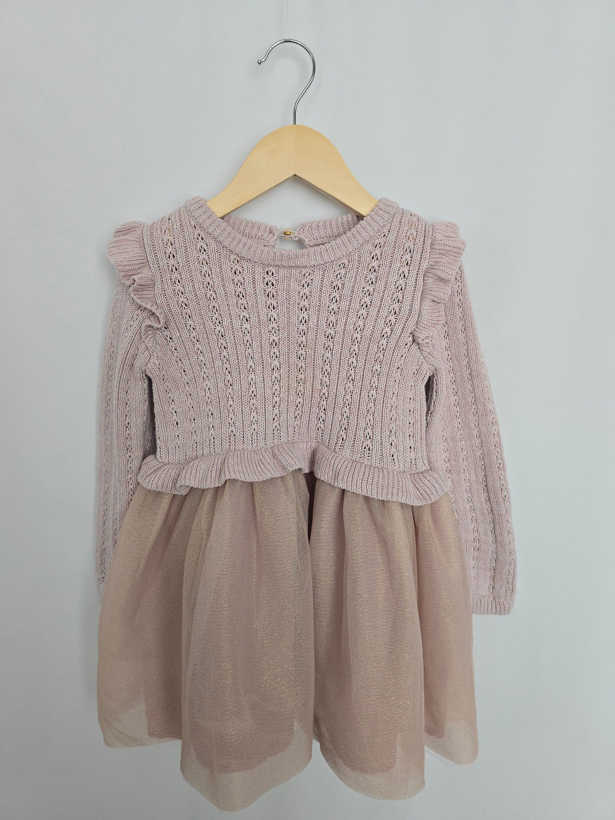 Cupcakes & Cashmere Knit Tulle Dress • 3 years