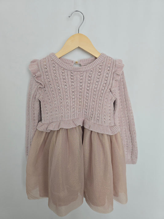 Cupcakes & Cashmere Knit Tulle Dress • 3 years
