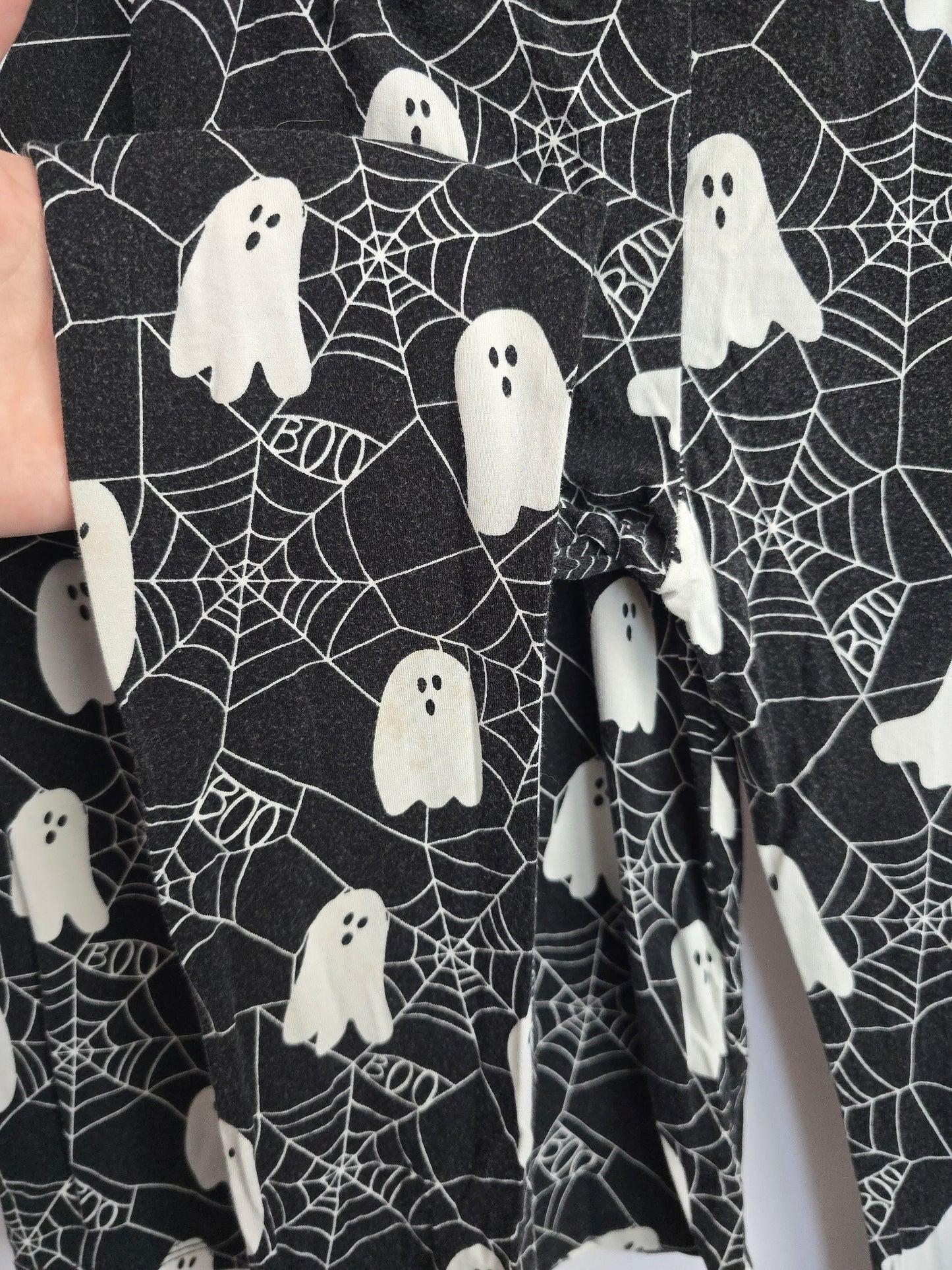 Bambi & Birdie Ghost Spider Web Pajama Set • 6 years