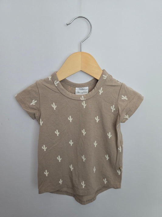 Jax & Lennon Saguaro Cactus Basic Tee  • 0-6 months