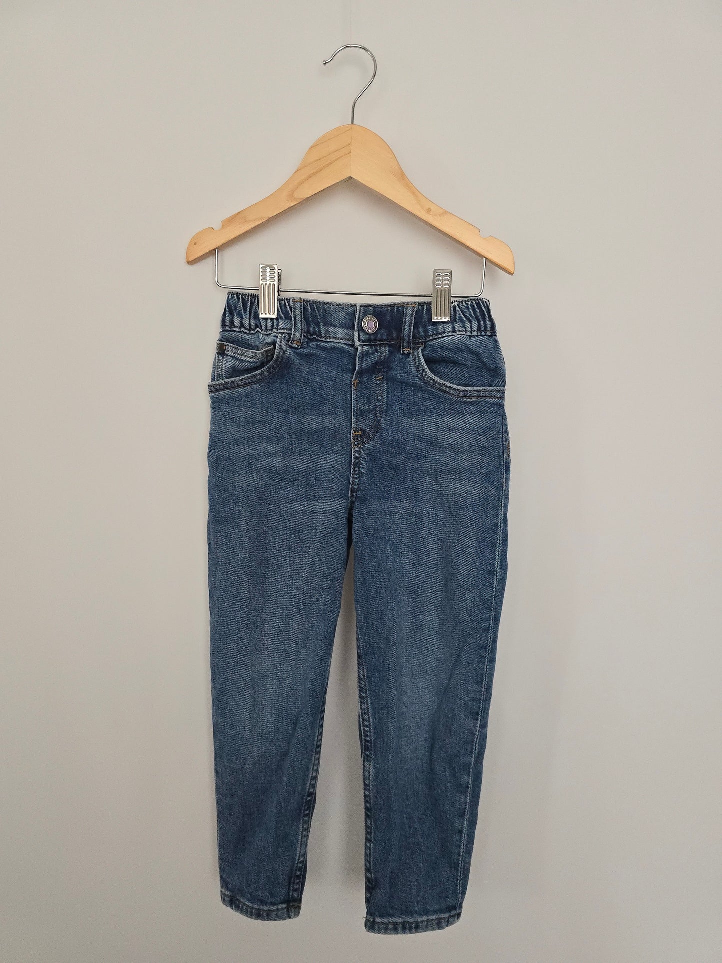 H&M Medium Wash Loose Fit Jeans • 3-4 years