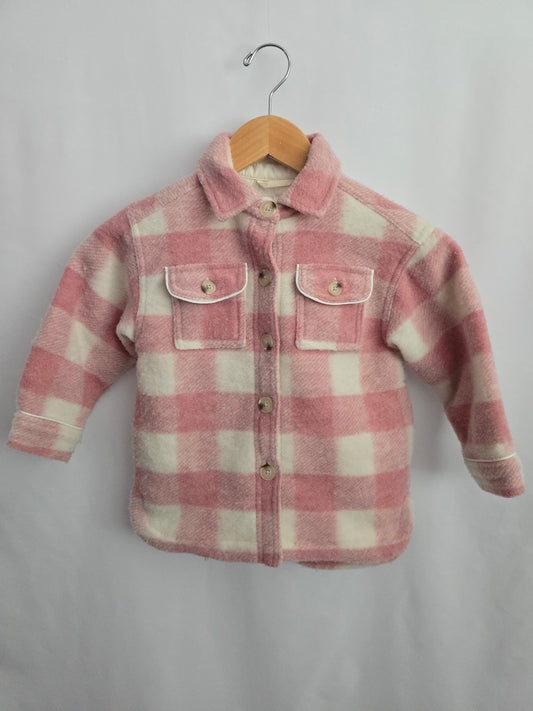 Joe Fresh x Jilian Harris Primaloft Pink Shacket • 3 years