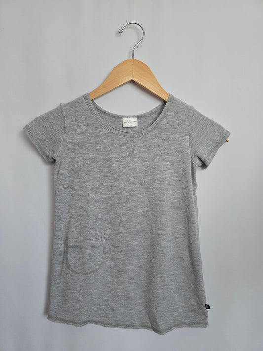 PLAY Jax & Lennon Grey Boho Dress • 5-6 years