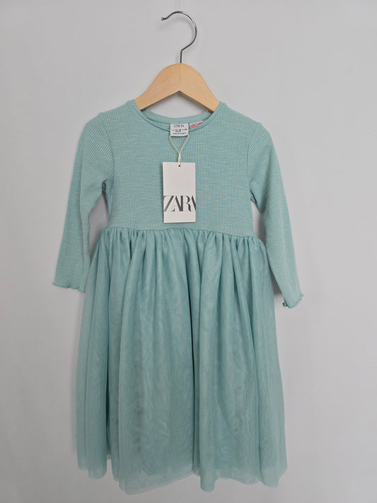 NEW Zara Aqua Tulle Dress • 3 years *size*