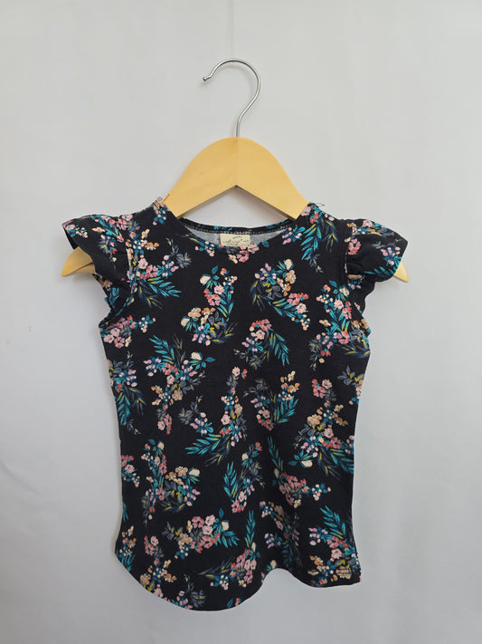 Nest & Nurture Floral Tillie Tee • 2 years