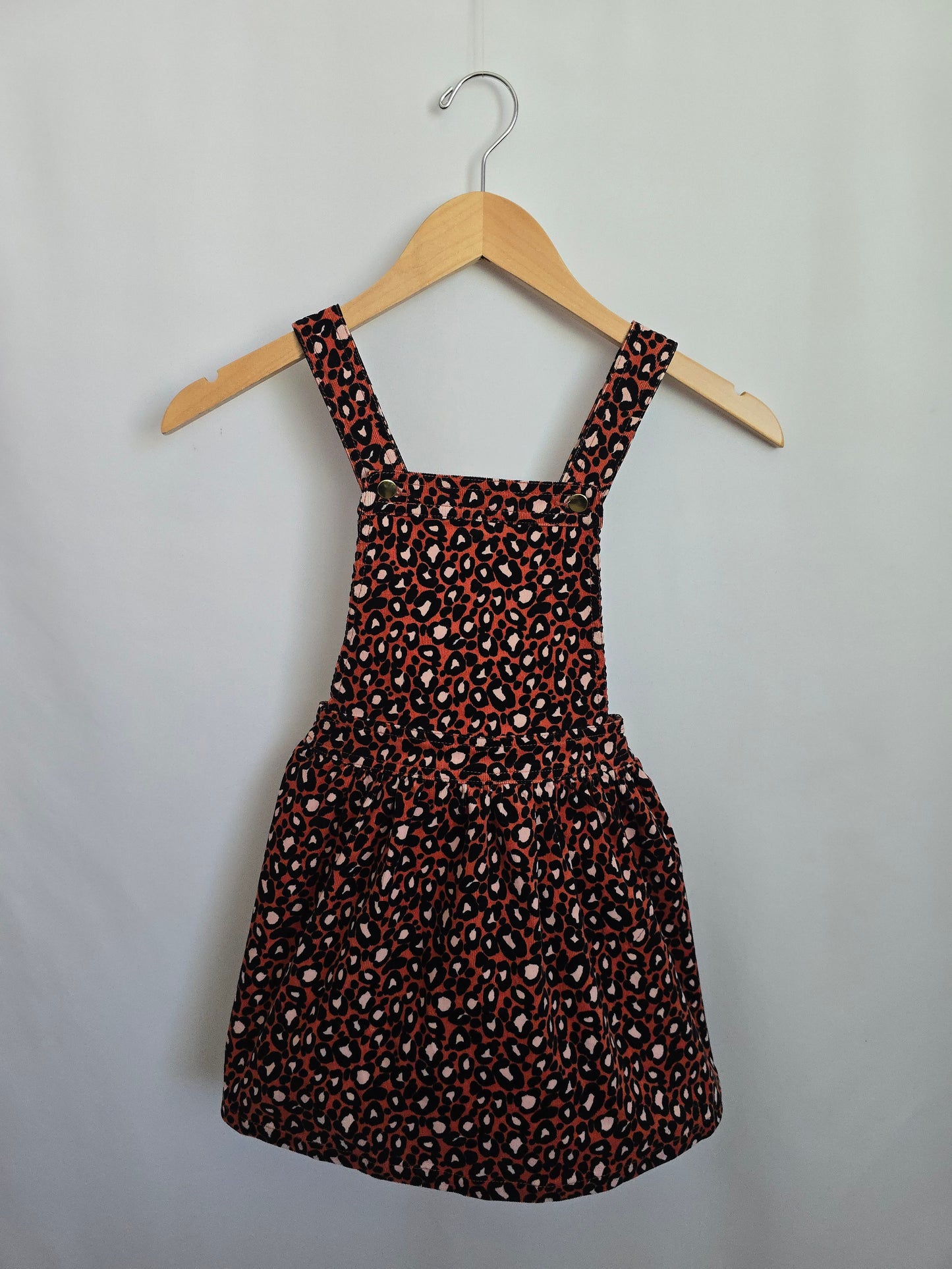 Cupcakes & Cashmere Leopard Cord Jumper Dress • 5 years