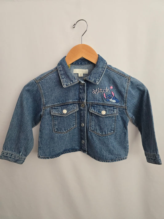 Zara Stitch Denim Jacket • 4 years