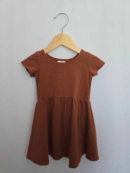 Jax & Lennon Rustic Brown Twirl Dress • 2-3 years