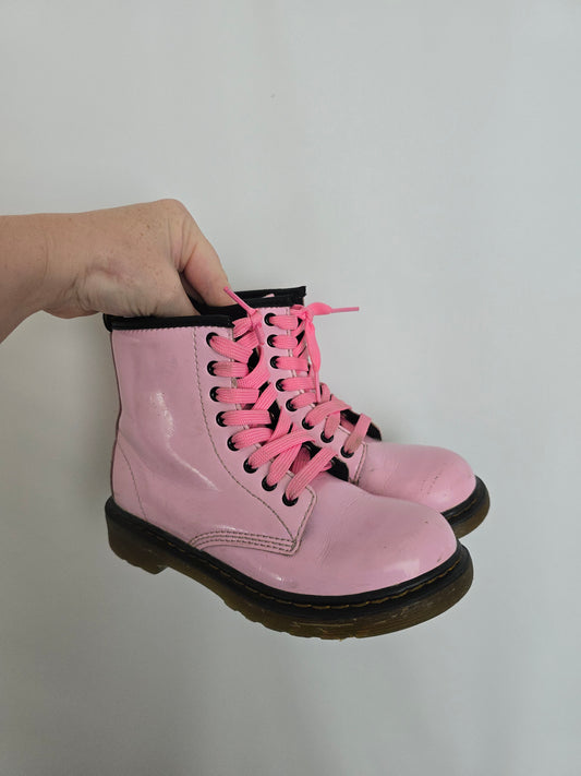 Doc Martens Light Pink Lace Up Boots  • J1