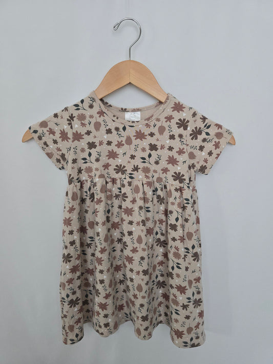 Tiny Button Apparel Fall Floral Empire Dress • 5-6 years