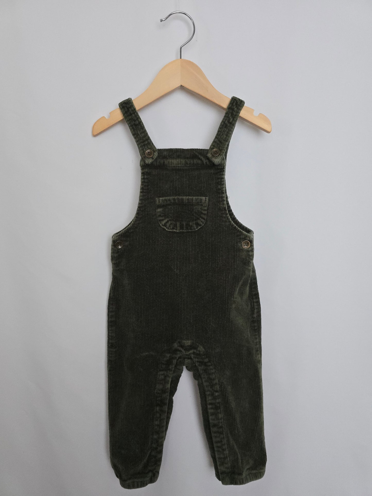 Rylee + Cru Olive Cord Overalls • 18-24 months