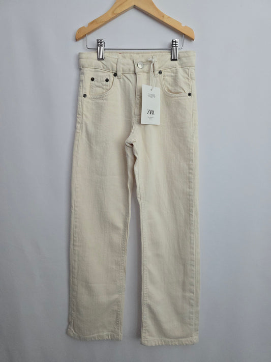 NEW Zara Cream Denim • 8-9 years