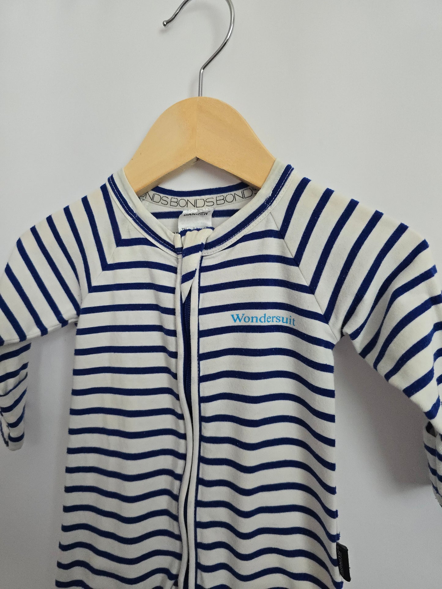 PLAY Bonds Wondersuit Blue Stripe • 0-3 months
