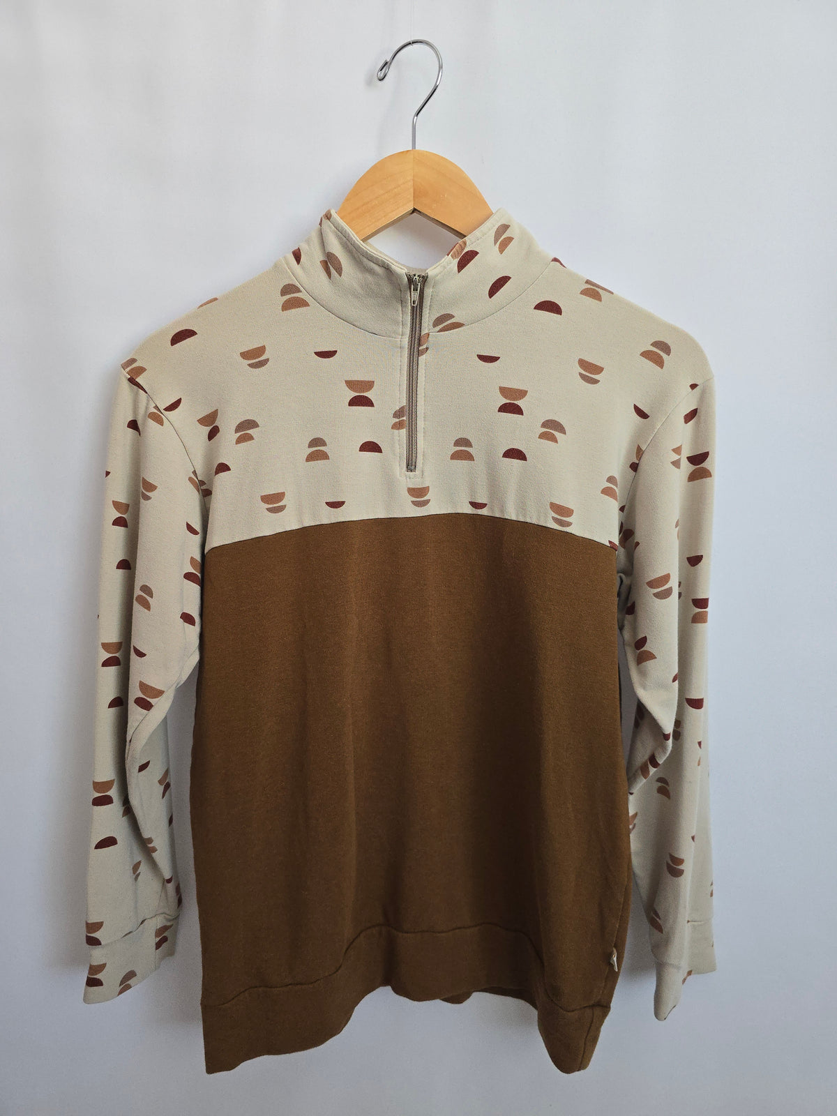 Jax & Lennon Half Moons 1/4 Zip Sweater • Youth Large 10-11 years