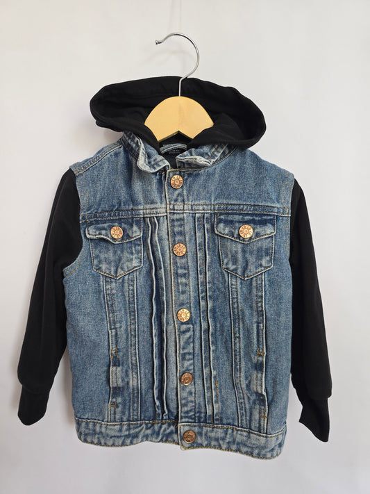 Little Bipsy Denim Hooded Jacket • 2-3 years