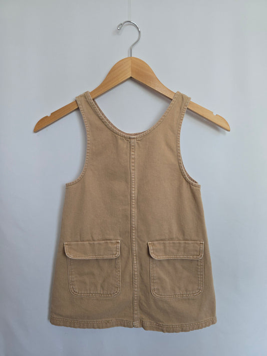 H&M Tan Jumper Dress • 5-6 years
